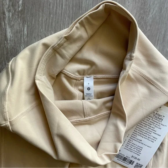 Sold Lululemon Align HR Pant POCKETS 25" - Prosecco - Picture 5 of 11